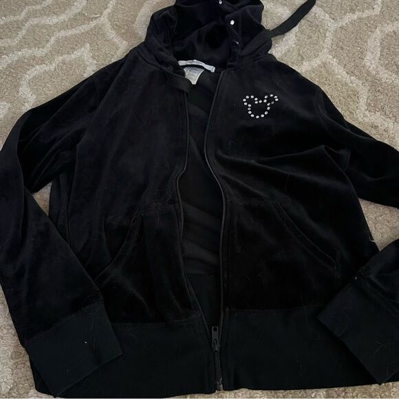 Disney Jackets & Blazers - Disney Black Hoodie size L